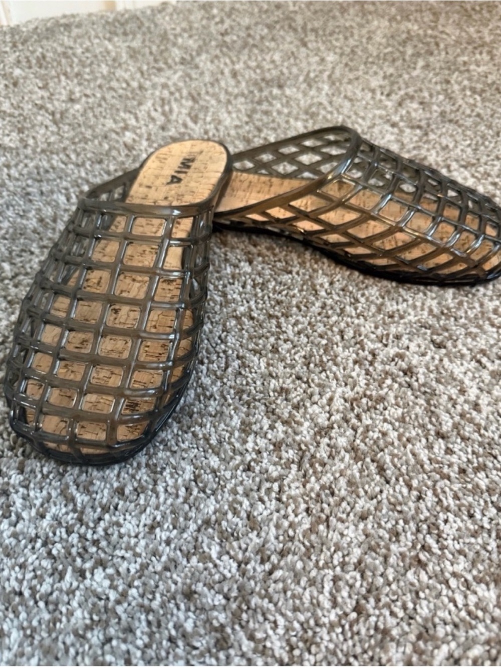 Cute jelly mules size 10